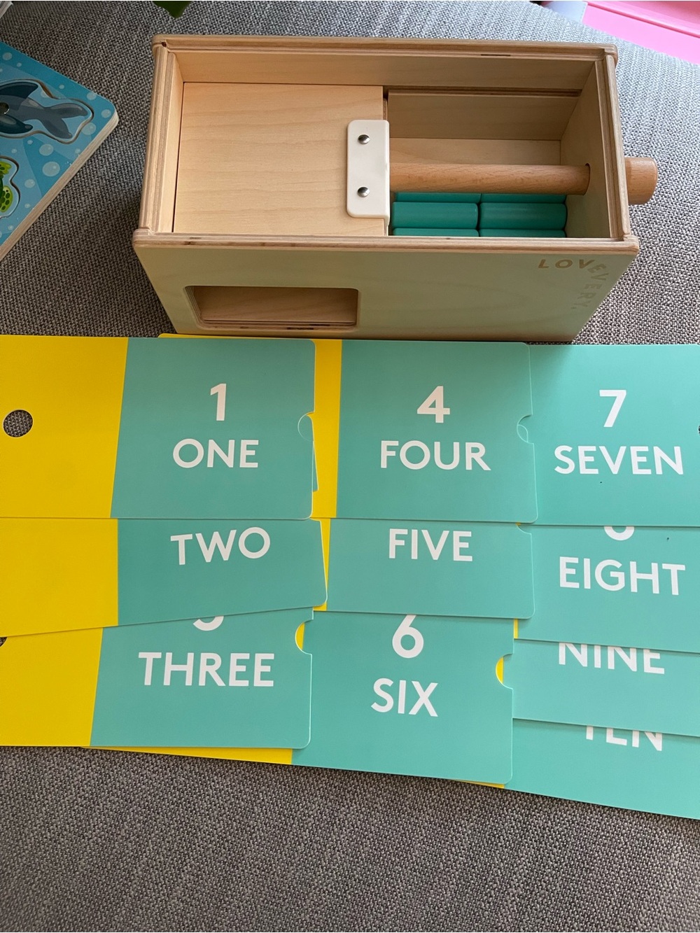 Lovevery- Wooden Counting Toy Set- Free Spirit Play Kit 34 35 36 Months